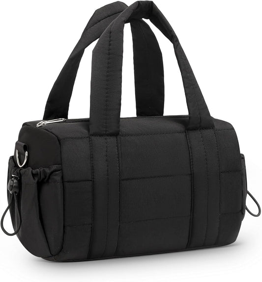 20L Gym Bag for Women, Medium Sport Duffel Bag with Yoga Mat Strap,Wet Pocket, Water-Resistant Adjustable Strap for Gym Yoga, Black