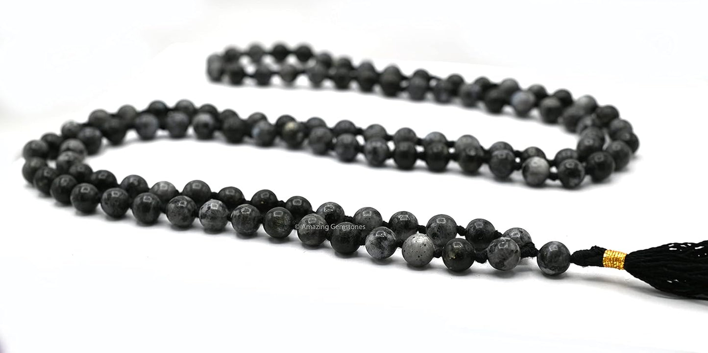 Amazing Gemstone 108 Beads Handmade Mala (Knotted, Rudraksha) - Colors A