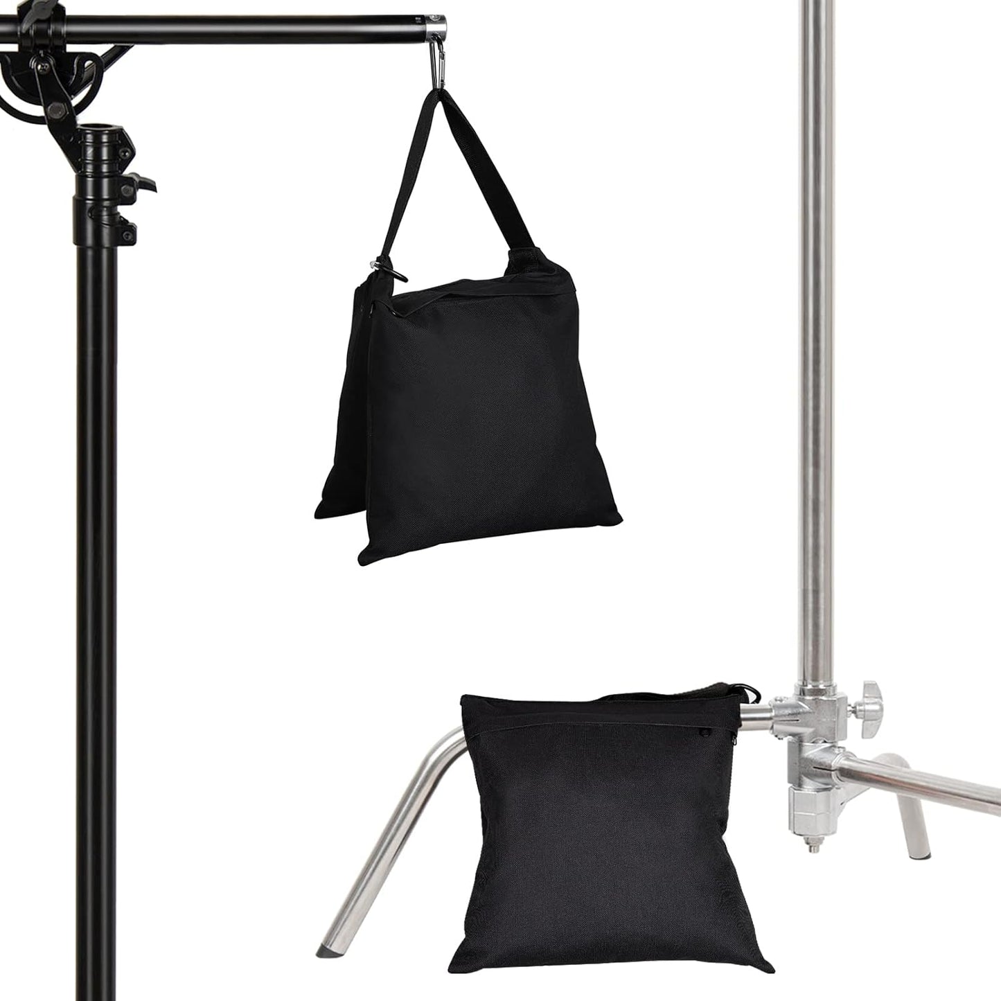 Aimosen 4 Packs Sandbags Weight Bags for Light Stand Photography Video Equipment, Heavy Duty Saddlebag for Backdrop Stand, Photo Tripod, Canopy, Pop up Tent, Umbrella Base, Fishing Chair, Picnic Table