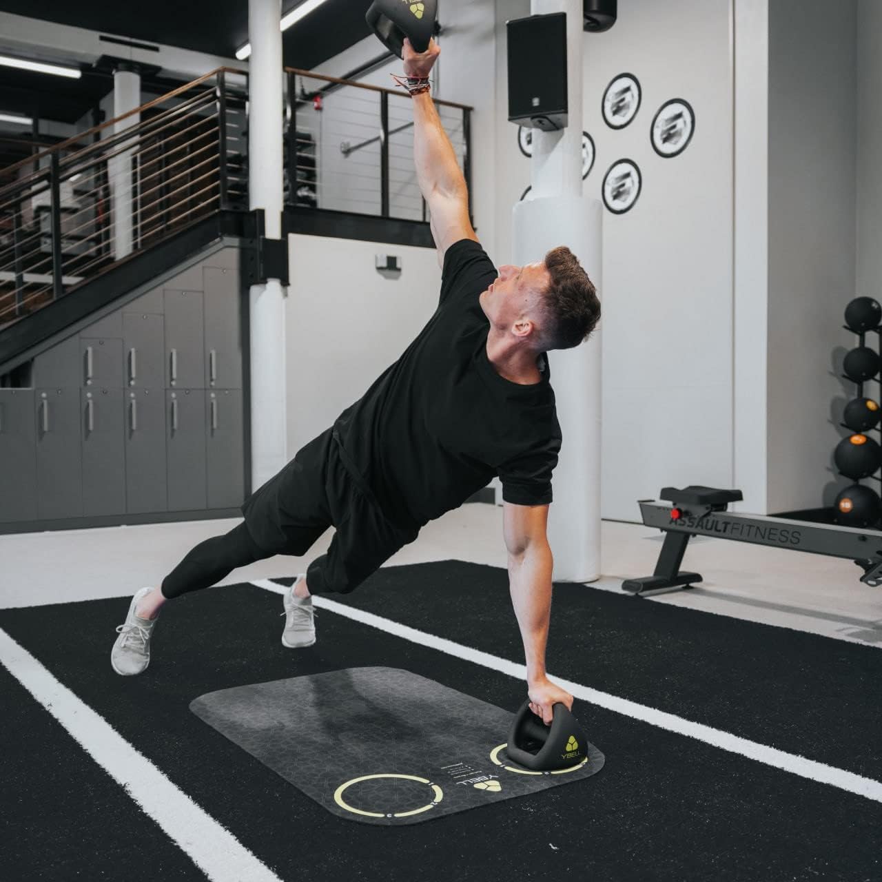 TRX YBell Exercise Mat | Perfect Size for Ground-based HIIT and HIRT Exercises | Non-slip, Sweat Resistant and Easy to Clean