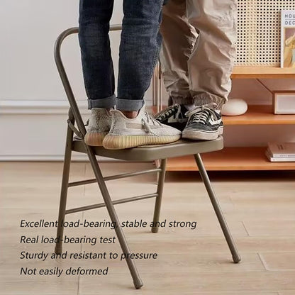 Pilates Chair,Iyengar Yoga Chair,Backless Yoga Chair Prop,Foldable and Portable Folding Stools Supports Balance Training,Khaki-45 * 42 * 83cm