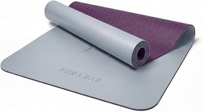Natural Rubber Mat with Bag | 4.5 mm Pilates Mat | Non Slip Yoga Mat Non Slip| Gym Mats for Home Gym Floor Mat | Home Exercise Mats for Home Workout Accessories | Fitness Mat, Workout Mats for Home Gym | Yoga Matt | Stretching Mat