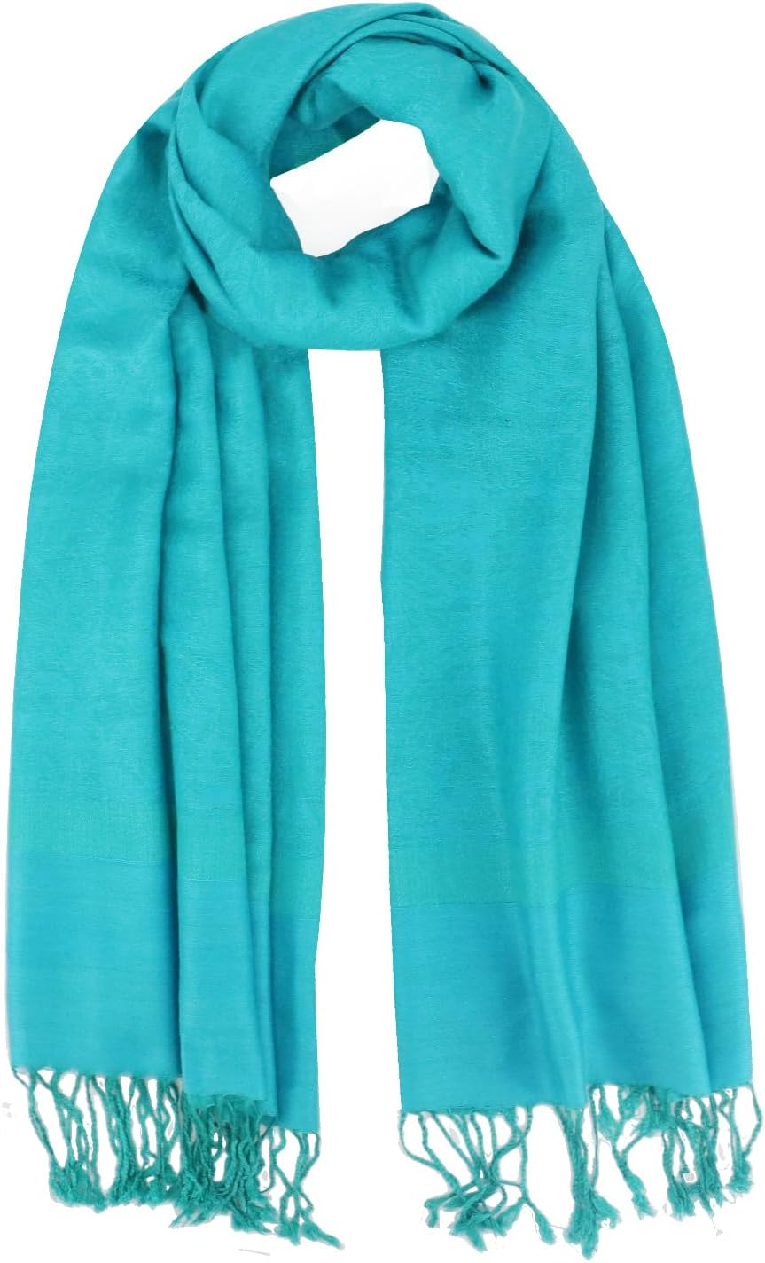 vimate Silky Paisley Pashmina Shawl Scarf-Women's Soft Double-side Jacquard Pashminas Wrap for Evening Dress Travel Shawl