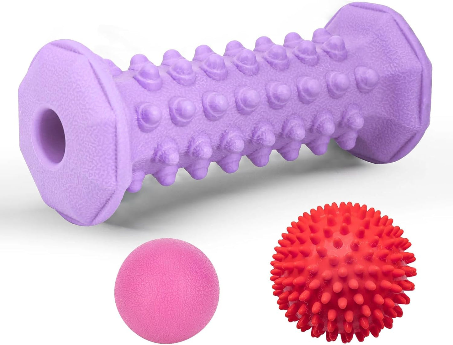 Plantar Fasciitis Relief,Foot Roller Massager,Massage Lacrosse Ball,Spiky Ball Therapy Set for Relieve Plantar Fasciitis,Foot Arch and Heel Pain,Neuropathy Pain Relief Feet,Deep Tissue Muscle Massage