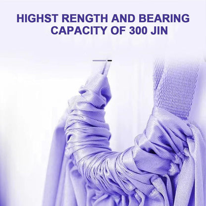 Leg Stretcher Strap - Yoga Stretching Strap,Yoga Door Swing,Backbend Training Rope with Door Anchor, Flexibility Trainer Stretching Equipment Assist Stretch Strap for Fitness Gymnastics Dance Aerial Ballet (purple)