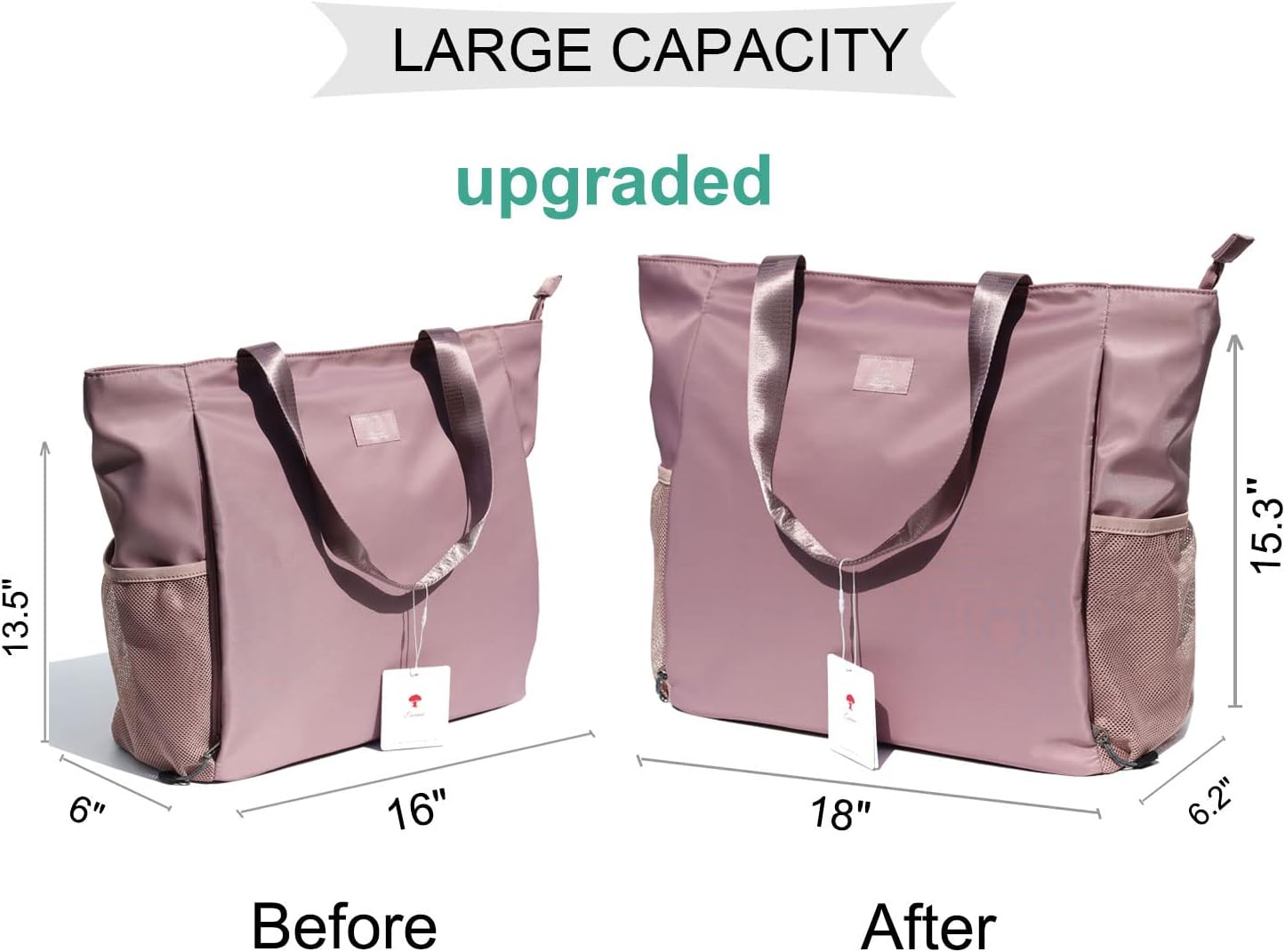 ESVAN Yoga Mat Bag Yoga Tote Carrier Shoulder Bag Carryall Tote for Office,Yoga,Pilates,Travel,Beach and Gym