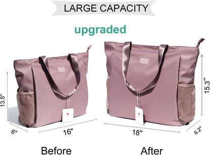 ESVAN Yoga Mat Bag Yoga Tote Carrier Shoulder Bag Carryall Tote for Office,Yoga,Pilates,Travel,Beach and Gym