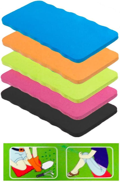 Garden Kneeling Pad Seat Knee Mat Cushion 7 in x 15 in, Assorted Colors, Pack of 4