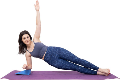 Lumia Wellness Yoga Foam Wedge Blocks, Pelvic Sacral Block, Non-Slip Bottom, Calf Raise, Squat Block, Wrist Support, Pilates