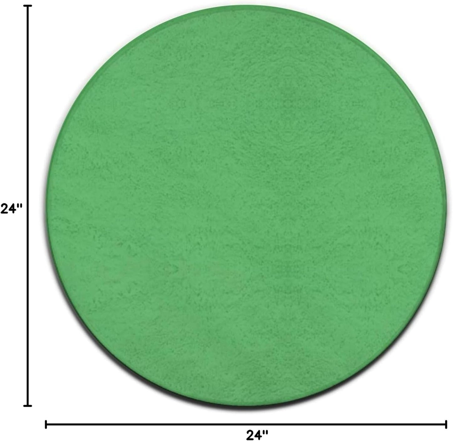 Machine Washable Modern Round Area Rug, Room Sofa Yoga Soft Round Carpet, Home Decor Non Slip Kitchen Office Circle Rug Grey, 24inch