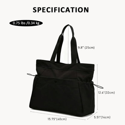 Yoga Bags for Women Gym Tote Bag with Adjustable Mat Holder Yoga Mat Carrier Shoulder Bags for Workout Pilates Travel Beach Work Shop
