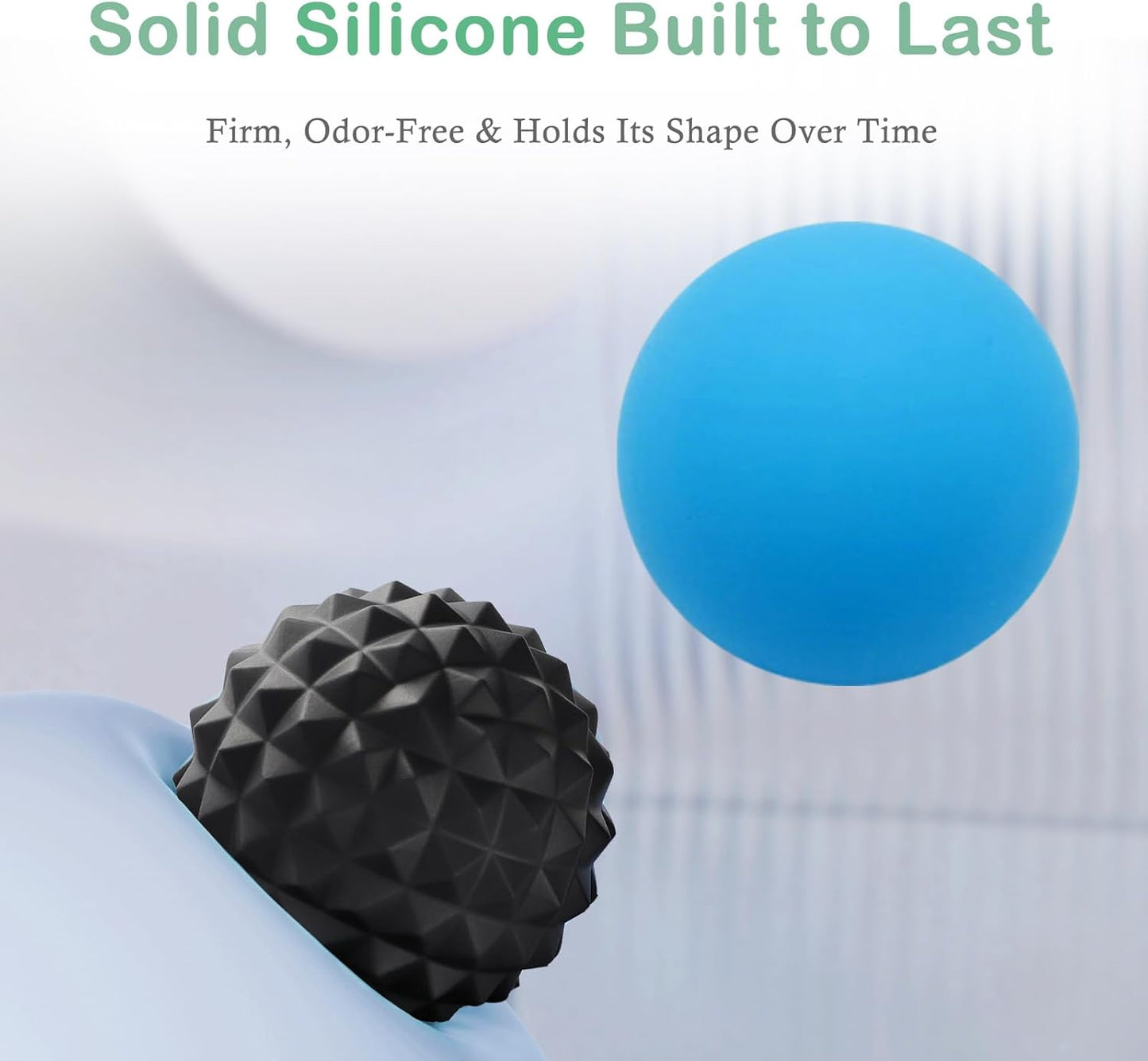 JIEJUNJI Massage Balls Set for Deep Tissue Muscle Relief, Trigger Point & Myofascial Release, Full Body Use for Back, Neck, Shoulder, Foot & Hip (Peanut Ball Set)