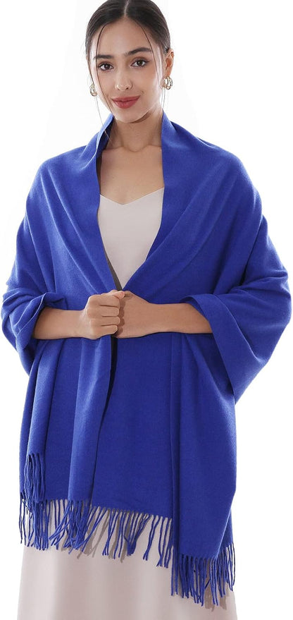 RIIQIICHY Winter Scarfs for Women Pashmina Shawls Wraps for Evening Dresses Large Warm Soft Scarves