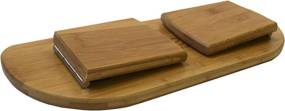 Bean Products Bamboo Foldable Meditation Bench – Supportive and Portable Folding Kneeling Stool for Zen Practice – Ergonomic Design for Seiza, Meditation, Prayer and Travel – Made in USA