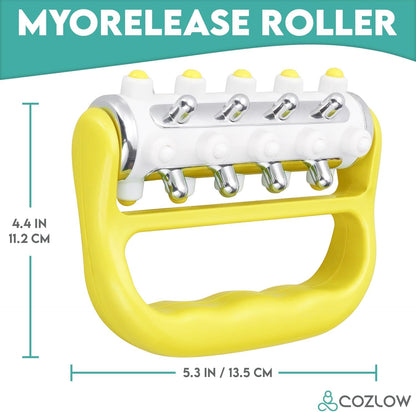Massage Ball, Muscle Massager Roller Tool for Trigger Point Deep Tissue Release, Hand Held Manual Massage Therapy for Back, Neck, Leg, Shoulder, Foot Pain Relief by Cozlow