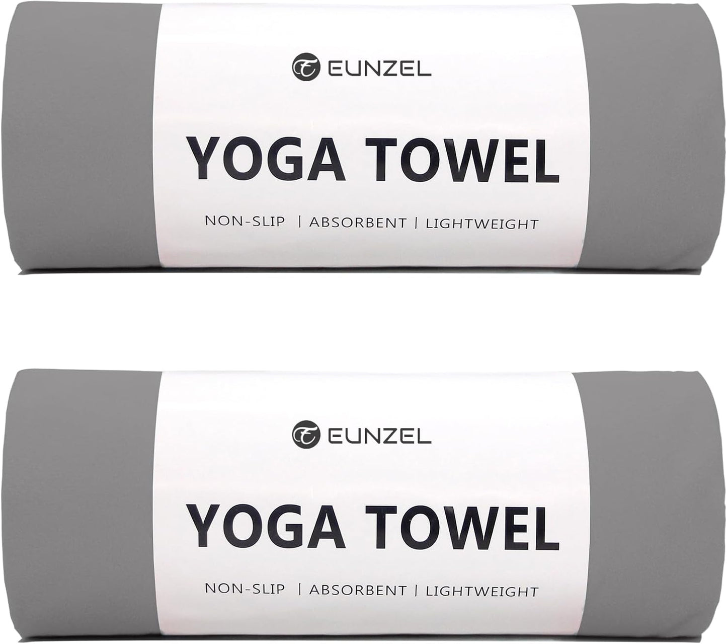 Eunzel Hot Yoga Towel Non Slip Yoga Mat Towel Non-Slip Sweat Absorbent Towel for Hot Yoga, Pilates and Workout 72" x 26.5", Blue