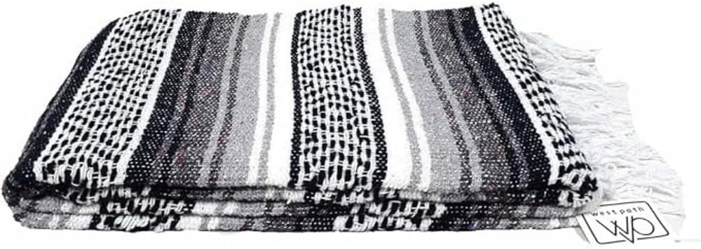 Open Road Goods Bulk Falsa Blankets - Handwoven Authentic Mexican Falsa - Great for Weddings, Yoga, Beach, Picnics, or Mexican Throw! (Tan, 7 Pack)