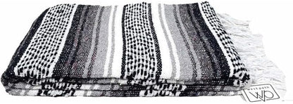 Open Road Goods Bulk Falsa Blankets - Handwoven Authentic Mexican Falsa - Great for Weddings, Yoga, Beach, Picnics, or Mexican Throw! (Tan, 7 Pack)