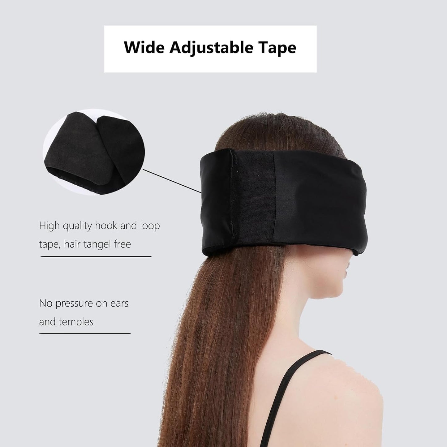 Alaska Bear Sleep Mask Silk Eye Cover with Shaped Padding for Pressure-Free Sleeping, Foam Insert, Upgrade Contour Over Conventional Flat Satin Eye Masks, Machine Washable
