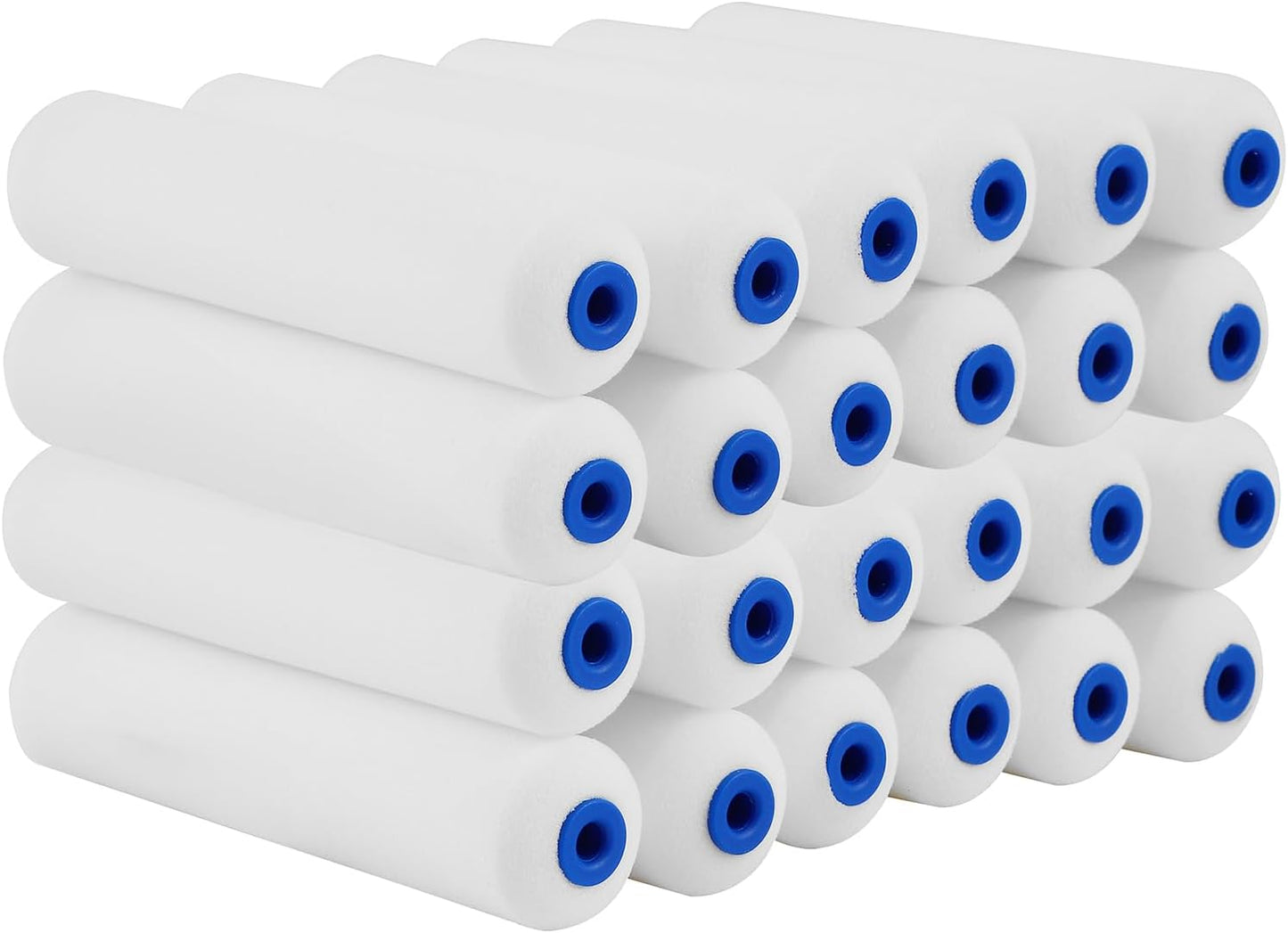 Mister Rui Foam Paint Roller, 4 Inch Paint Roller 10 Pack, Small Paint Roller, Foam Paint Roller 4 Inch, Small Foam Paint Roller High Density, 4 Inch Foam Rollers for Painting Walls, Cabinets