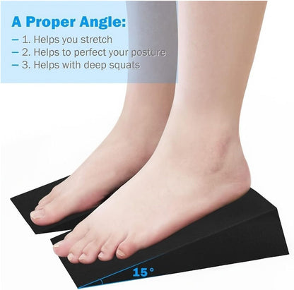 1 Pair Incline Design Yoga Squat Wedge Adjustable Leg Recovery Triangle Yoga Blocks Stability Training Calf Stretch