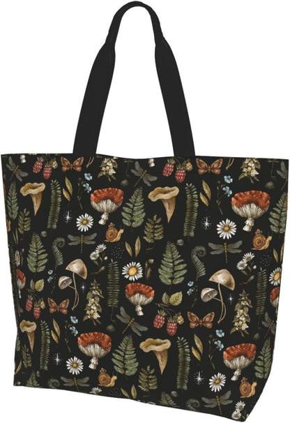 Tote Shoulder Bag Large Durable Reusable Eco-friendly Handbag Lightweight Stylish for Daily Use-19.7x15.7x5.9 Inch - Colors B