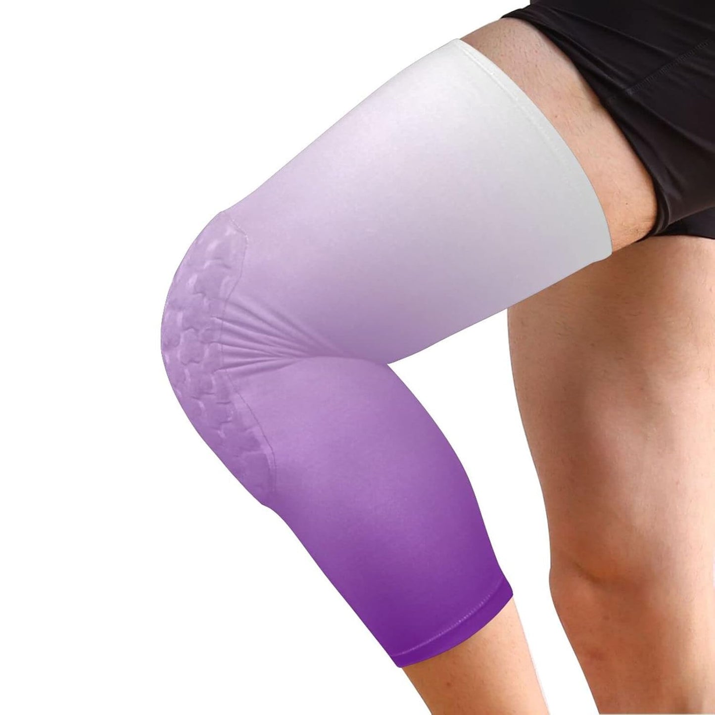 Dark Red Black Gradient Sports Knee Pads Youth Volleyball Basketball Knee Pads Long Leg Sleeves Braces Compression Wrestling Knee Pads for Boys Girls Football Dance Yoga
