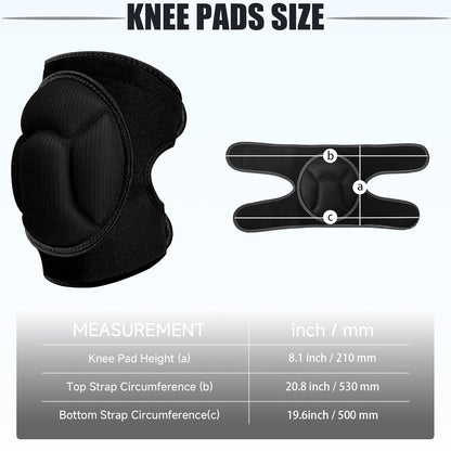 Knee Pads, Thick Sponge Anti-slip, Collision Avoidance Knee Pads, for Running, Mountaineering, House Working,Gardening Maintain (Pink, Large)