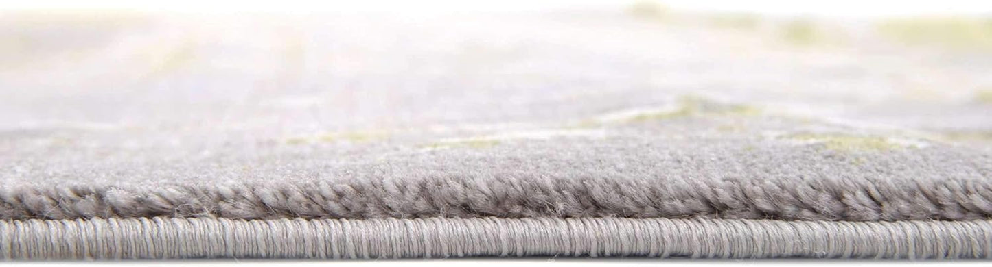 Unique Loom New Classical Collection Area Rug - Olwen (4'Round, Purple/ Gray)