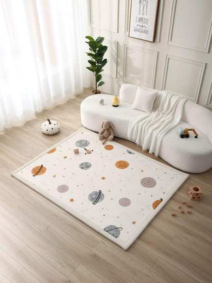 Hakuna Matte CloudSoft Mat for Floor 60" x 80" Beige – Coral Velvet Memory Foam Rug – Non-Slip, Water-Resistant