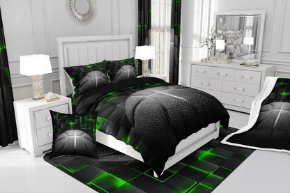 jejeloiu Basketball Living Room Rugs for Bedroom 5x7 Kids Gaming Sports Decor Carpet for Boys Girls Teens Ball Games Area Rug Soft Gift for Basketball Lover Grey and Black Room Decor