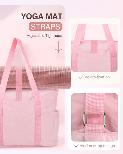 Tote Bag for Women, 26L Capacity Travel Purses Work Bag, Small Zipper Tote Bag for Travel Nurse Gym Teacher