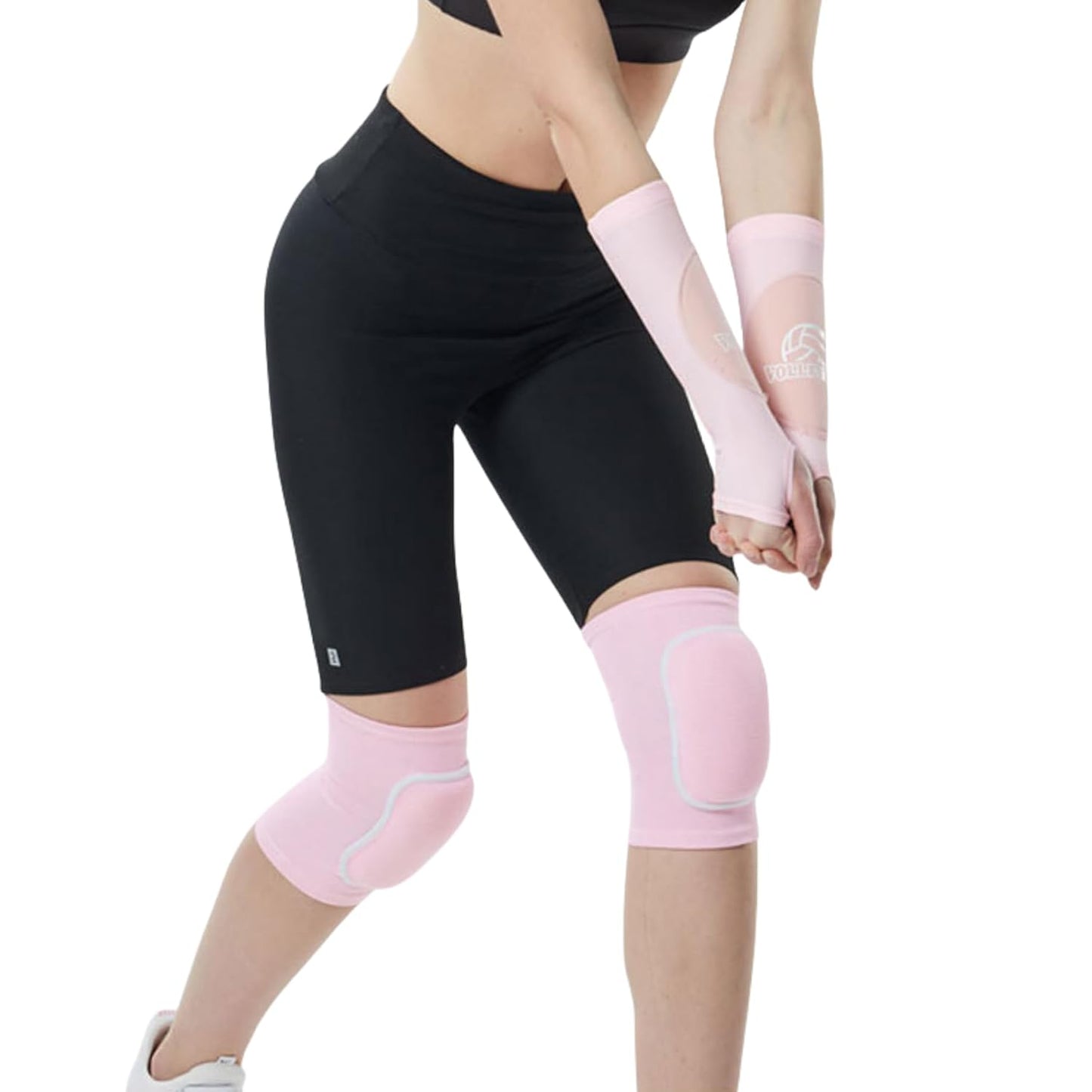 JUMISEE Kids Knee Pad, Anti-Slip Padded Sponge Knee Brace Breathable Flexible Elastic Knee Support for Football Volleyball Dance Skating Basketball Sports