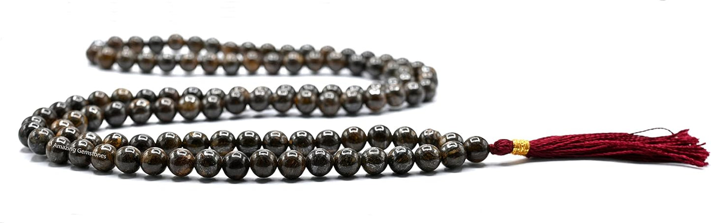 Amazing Gemstone 108 Beads Handmade Mala (Knotted, Rudraksha) - Colors B