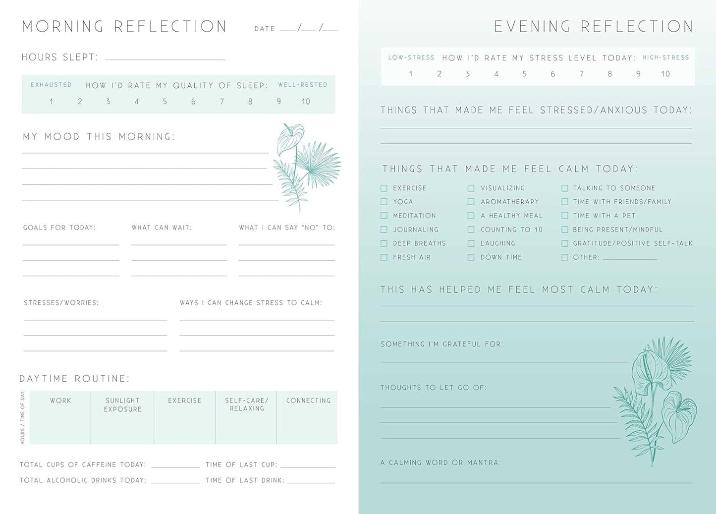 Calm: A Day and Night Reflection Journal (Inner World)