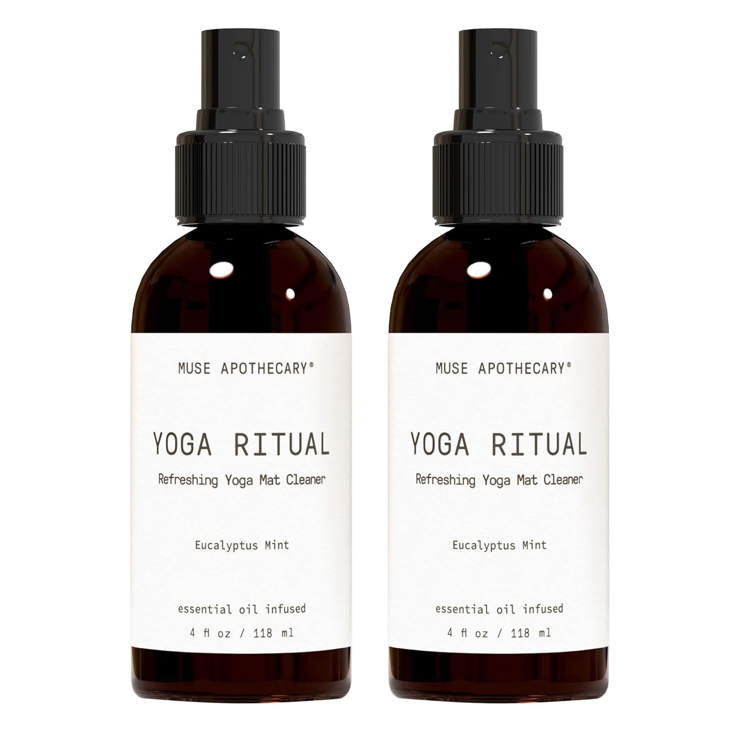 Muse Apothecary Yoga Ritual - Aromatic and Refreshing Yoga Mat Cleaner, 8 oz, Infused with Essential Oils - Eucalyptus Mint