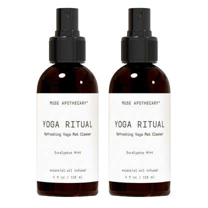 Muse Apothecary Yoga Ritual - Aromatic and Refreshing Yoga Mat Cleaner, 8 oz, Infused with Essential Oils - Eucalyptus Mint