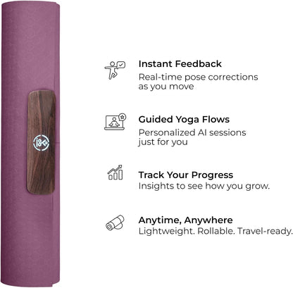 Smart Mat Gen3 - Dark Grey| AI Powered Yoga Mats For Home Workout | Lightweight Yoga Mats of 6mm | Real Time Tracking Exercise Mats For Men & Women