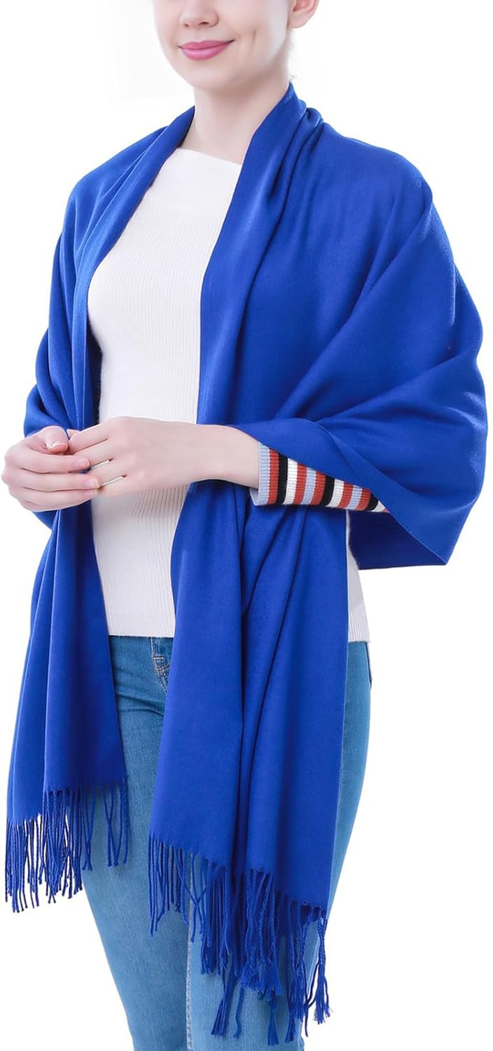 Pashmina Scarf and Shawl - Soft Women Pashminas Wrap for Wedding Evening Party dresses