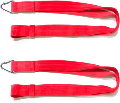4.9ft 1.5m Aerial Straps Ropes Yoga Aerial Acrobatics Body Aerial Loop Trapeze Circus Apparatuses Equipment Three-Layer Straps 1 pairs