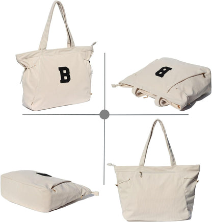ESVAN Corduroy Yoga Tote Bag Gifts for Women Drawstring Yoga Mat Bag for Office Workout Travel Carryall Pilates Gym
