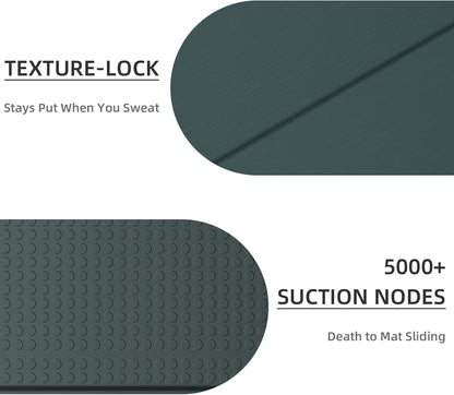 Foldable Yoga Mat 0.32 inches Thick(8mm), SGS Certified POE Material, Non Slip, 71 x 24 inches, Foldable for Travel, Pilates, Camping, Environmental Sports Mat, Odorless