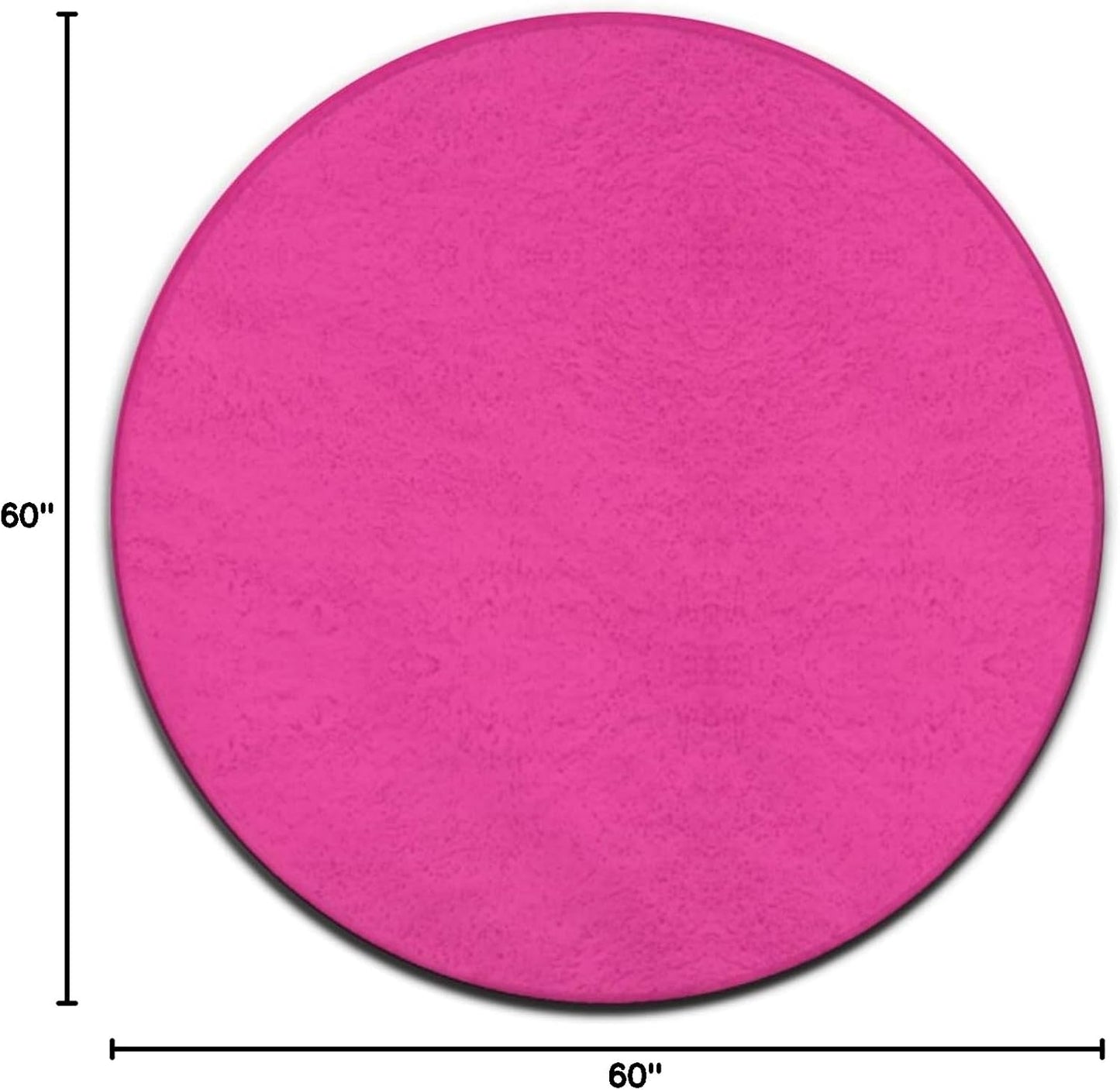 Women's Large Home Decor Mat, Soft Round Yoga Carpet, Non Slip Machine Washable Home Office Circle Rug Purple