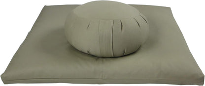 Buckwheat Zafu and Zabuton Meditation Cushion Set (2pc)