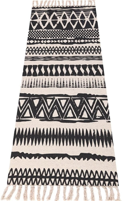 nuveti Cotton Yoga Mat - Absorbent, Grippy Tight Weave, Ashtanga & Hot Yoga Rug, Helps with Slippery Hands & Feet