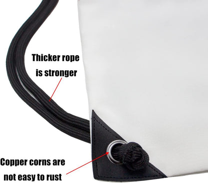 HOLYLUCK Drawstring Backpack Bag Sport Gym Sackpack - Colors A