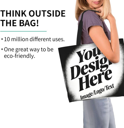 Tote Shoulder Bag Large Durable Reusable Eco-friendly Handbag Lightweight Stylish for Daily Use-19.7x15.7x5.9 Inch - Colors B