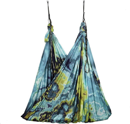 Aerial Yoga Hammock Aerial Pilates Silk Yoga Swing Set Inversion Equipment include daisy Chain, Pose Guide 5.5 yards