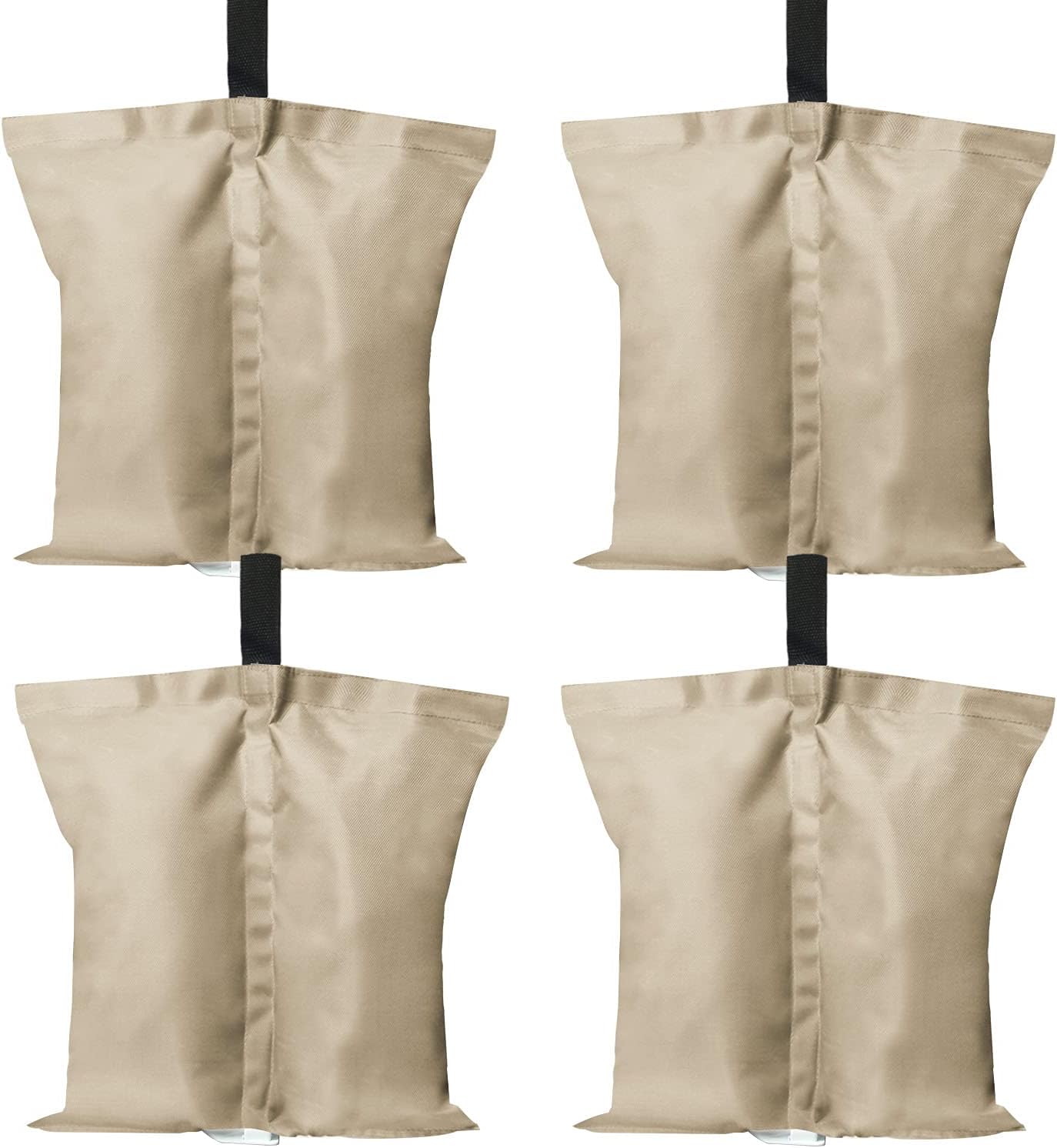 ABCCANOPY Canopy Weights 120 LBS Gazebo Tent Sand Bags,4-Pack Gray (Without Sand)