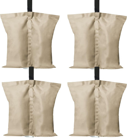 ABCCANOPY Canopy Weights 120 LBS Gazebo Tent Sand Bags,4-Pack Gray (Without Sand)